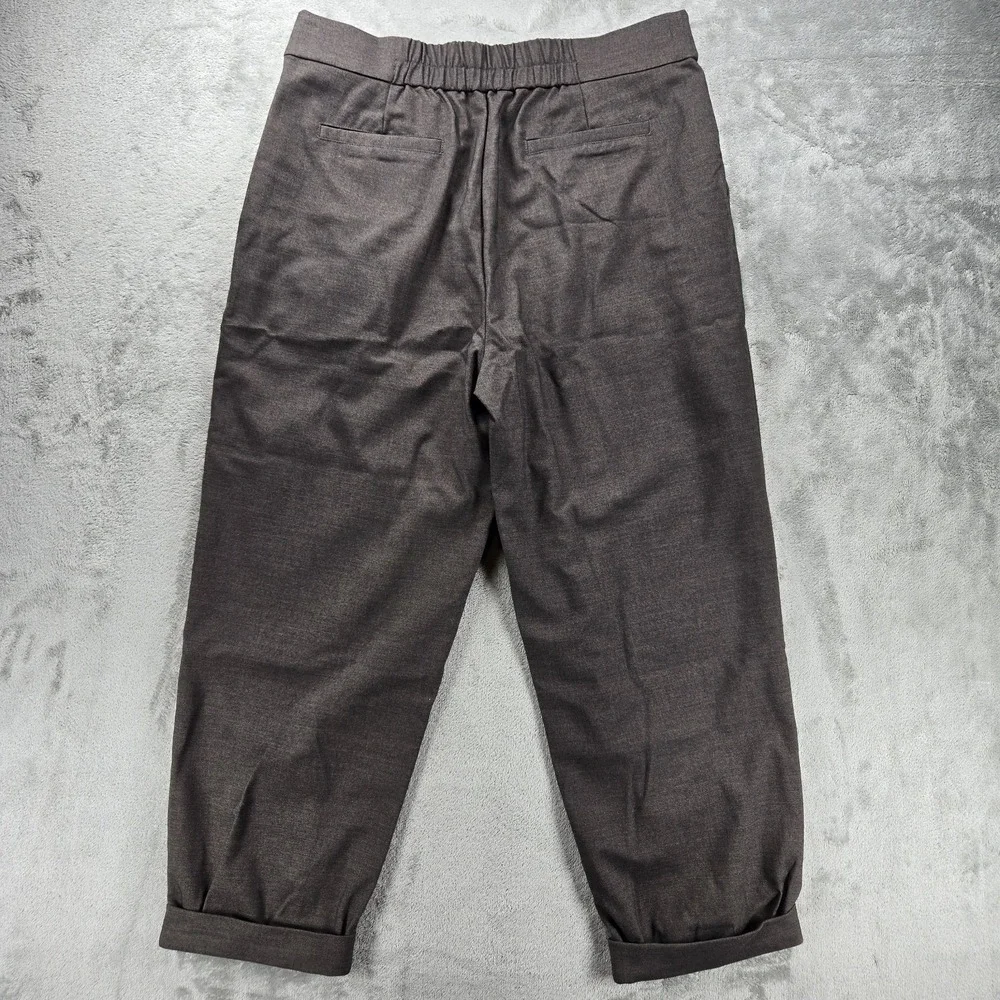 Disturbia Mystic Embroidered Balloon Trousers Pants Brown Womens 10 Goth NWT - Picture 6 of 12
